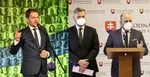 Zľava na kombosnímke Igor Matovič, Juraj Krúpa a Jaroslav Naď.