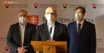 Zľava Lukáš Kyselica, Alojz Baránik a Milan Vetrák.