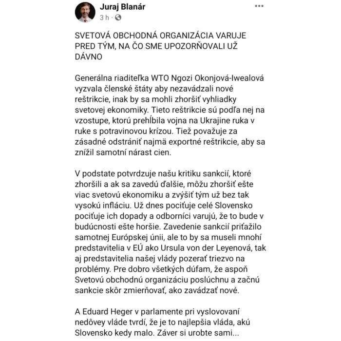 Status Juraja Blanára