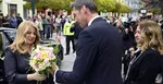 Zľava prezidentka Zuzana Čaputová, prešovský župan Milan Majerský a primátorka Prešova Andrea Turčanová.