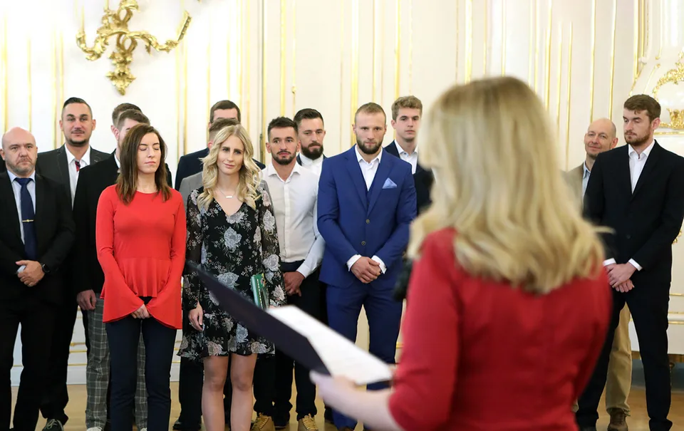 Read more about the article Prezidentka Zuzana Čaputová prijala  športovcov ŠOS