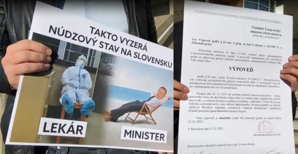 Read more about the article VIDEO Minister Lengvarský “dostal” hodinovú výpoveď! Boli sme pri tom