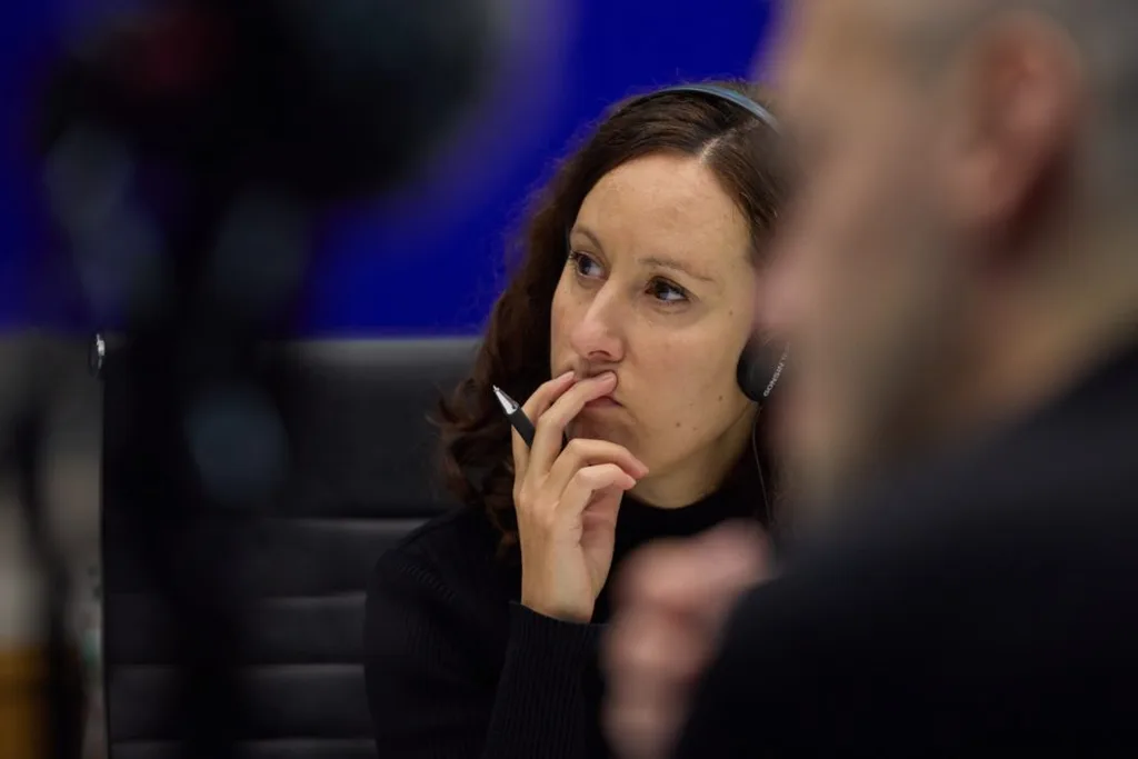 Gabriela Kajtárová na stretnutí s ukrajinským prezidentom. 
