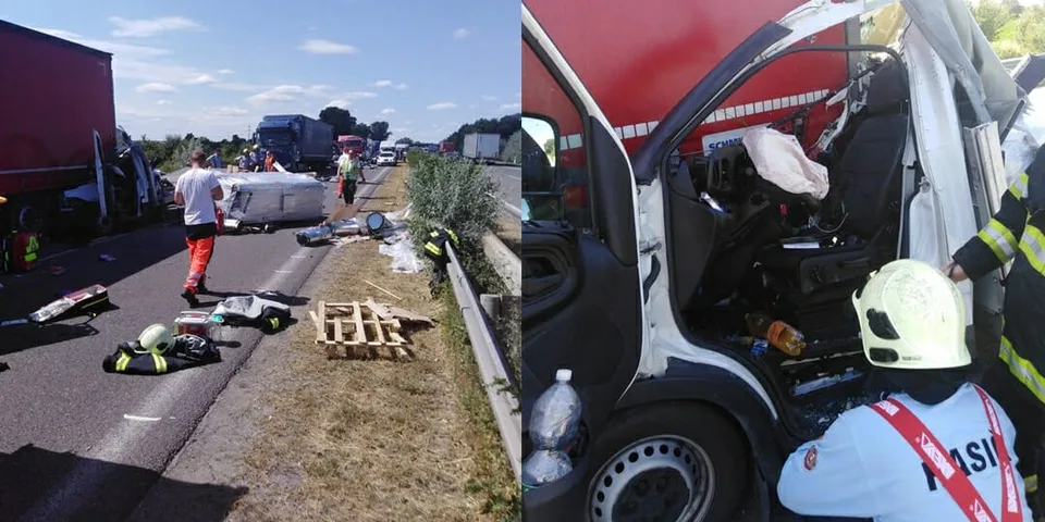 You are currently viewing FOTO Vodiči pozor, vážna dopravná nehoda na D2! Uzavreli časť diaľnice