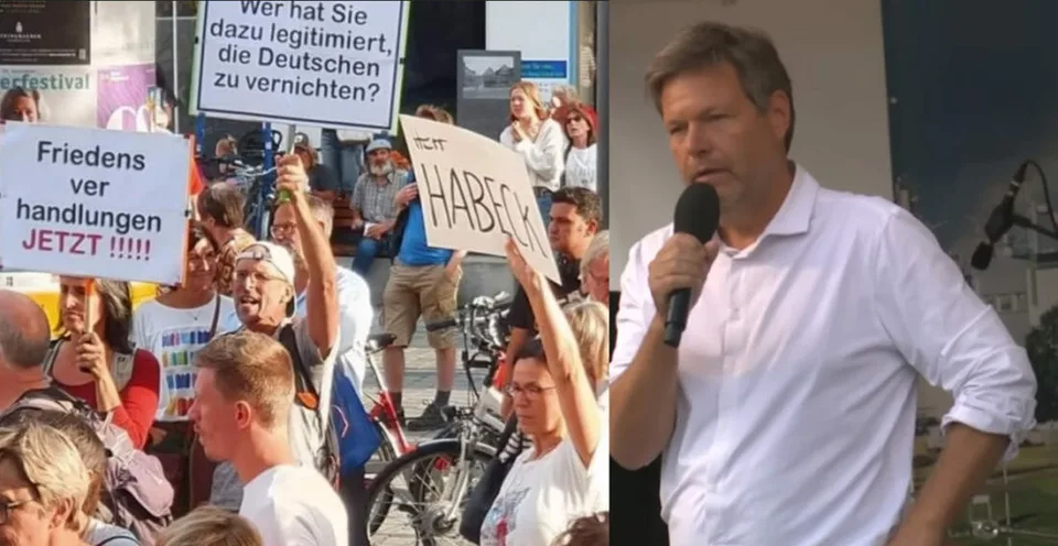 Read more about the article VIDEO Strať sa, ty vojnový štváč! Nemecký minister pocítil na vlastnej koži hnev občanov