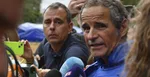 Šéf Medzinárodnej organizácie pre atómovú energiu (MAAE) Rafael Grossi (vpravo).