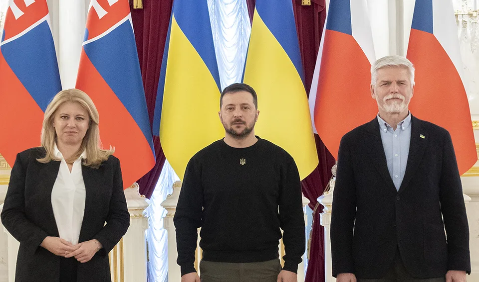 Read more about the article Spoločná deklarácia Česka, Slovenska i Ukrajiny! Pavel: Kyjev má právo rozhodnúť o svojej budúcnosti!