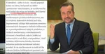 Ľuboš Blaha, vedľa časť inkriminovaného komentára Petra Schutza.