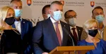Peter Pellegrini a členovia strany Hlas-SD.