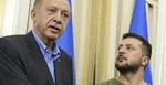 Zľava Recep Tayyip Erdogan a Volodymyr Zelenskyj.