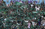 Fanúšikovia Saudskej Arábie na štadióne počas zápasu C-skupiny skupinovej fázy a MS vo futbale Argentína - Saudská Arábia v katarskom Lusaile 22. novembra 2022.
