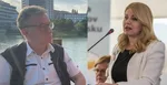 Zľava na kombosnímke Ján Drgonec a Zuzana Čaputová.