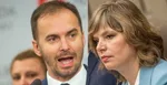 Na kombosnímke zľava Michal Šipoš z OĽANO a Veronika Remišová, líderka strany Za ľudí.
