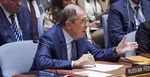 Ruský minister zahraničných vecí Sergej Lavrov hovorí počas zasadnutia Bezpečnostnej rady OSN.