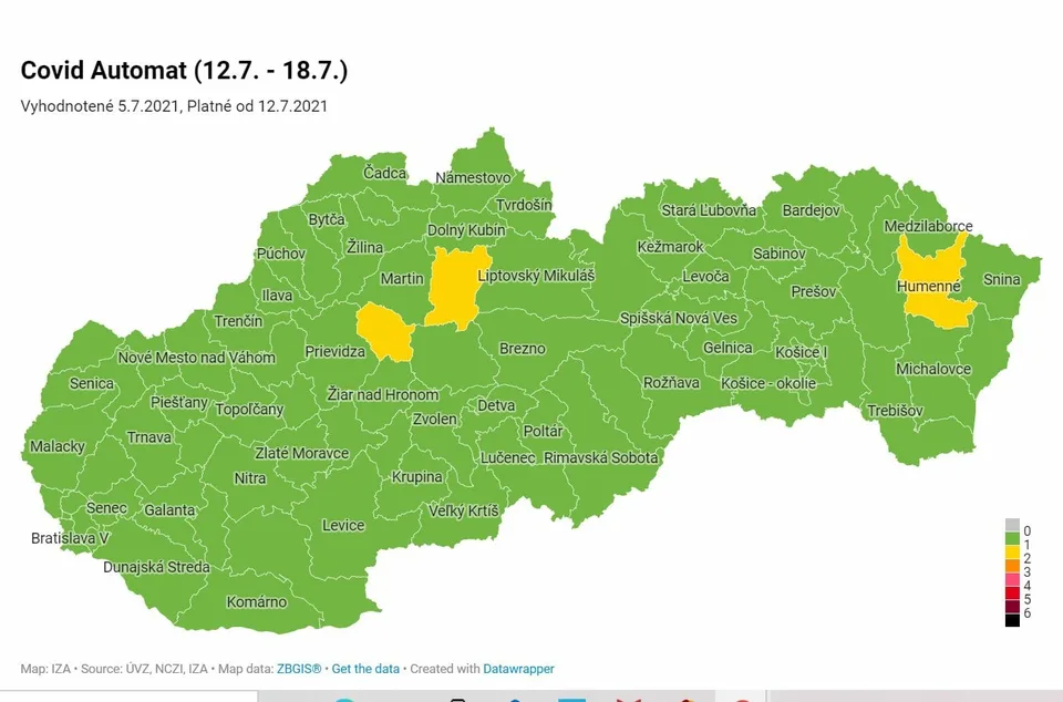 Read more about the article V TÝCHTO troch okresoch platia prísnejšie opatrenia: Ste medzi nimi?